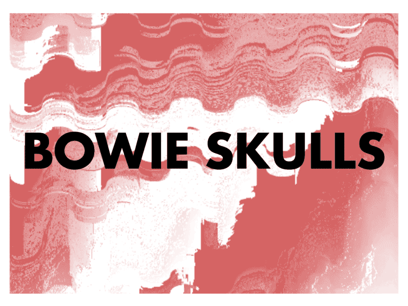 Bowie Skull Glitch bowieskulls branding bumper gif glitch