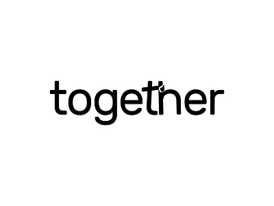 together wordmark/verbicon letters logo nounicon simple together verbicon word wordmark