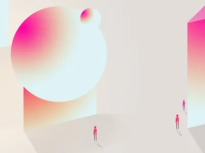 Magenta | FebHeader gradient huge illustration illustrator mangeta