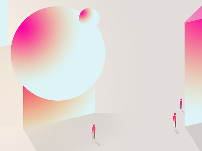 Magenta | FebHeader gradient huge illustration illustrator mangeta