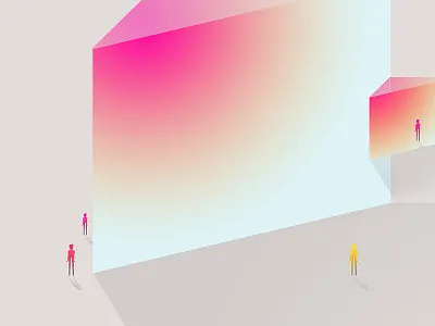 Magenta | FebHeader gradient huge illustration illustrator mangeta