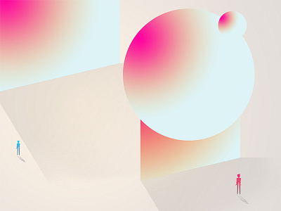 Magenta | FebHeader gradient huge illustration illustrator mangeta