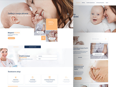 UCZKiN colors creative design hospital layout medic site ui unique ux web webdesign