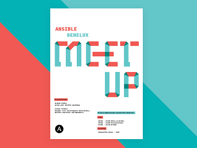 Poster Meetup invite custom graphic design invite meetup poster type typeface