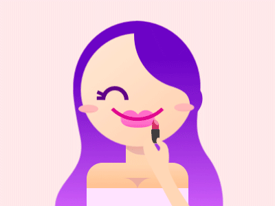 Girl / Expression ae expression gif girl lipstick