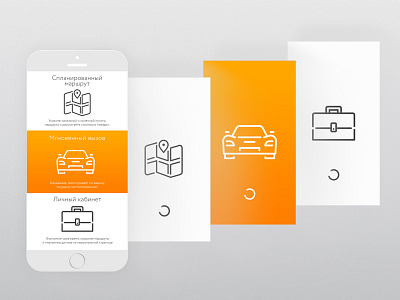 App for Taxi service app concept flat material menu minimal minimalism mobile navigation taxi ui ux