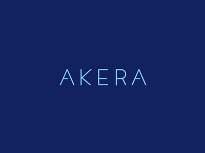 Akera logotype akera branding custom logotype simple visual identity wordmark