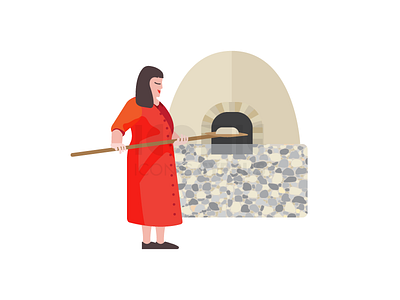 Village Oven culture cyprus icon iconic illustration kibris kıbrıs landmark oven people tradition village
