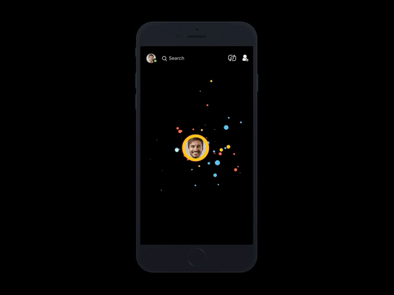 Social group video messenger - Animated Screen animated animation app chat gif group video invitation invite messenger social talk video
