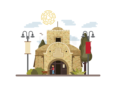 Kyrenia Gate architecture building cyprus gate icon iconic illustration kibris kyrenia kıbrıs landmark