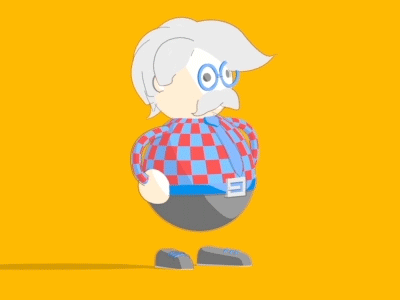 Flat Design concept turned 3D 3d character flat design