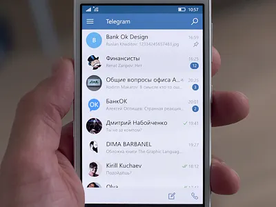 Telegram Home Screen app lumia messenger microsoft telegram windows 10