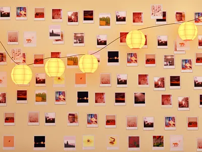 Wall blender lanterns life is strange low poly lowpoly polaroid wall warm