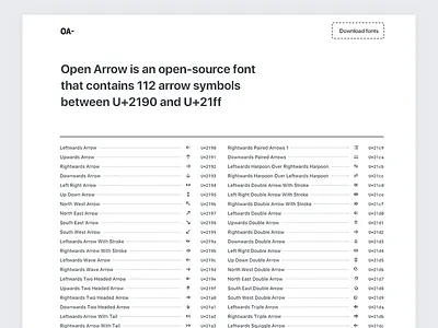 Open Arrow Website arrow font glyph icon open symbol ui unicode web