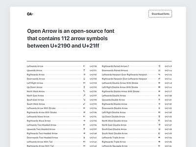 Open Arrow Website arrow font glyph icon open symbol ui unicode web