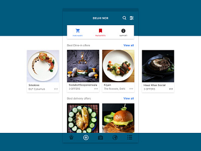 Food Talk Store content design dish explore food minimal offers store ui ux