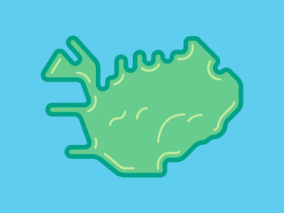 Iceland drawing iceland island line art vector