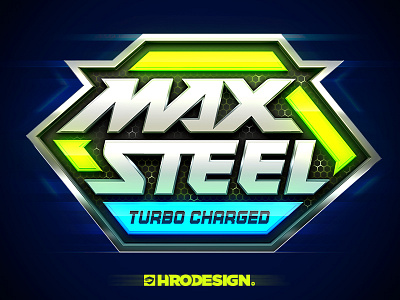 Max Steel Turbo Charged 2017 branding effects hrodesign logo max steel type typography