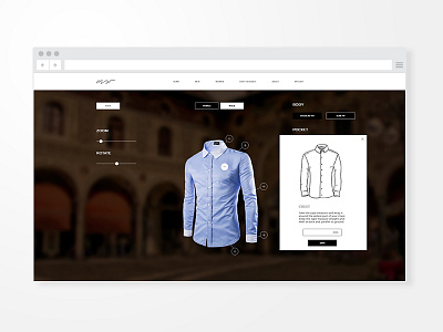 Interactive shirt designer design fashion illustration javascript ui ux