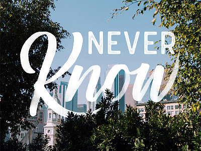 Never Know brush lettering brush pen brush type calligraphy hand lettering lettering tombow