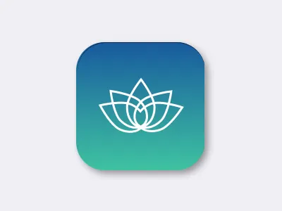 App icon 005 app app icon daily ui daily ui 005 dailyui dailyui005 icon lotus meditation meditation app ui