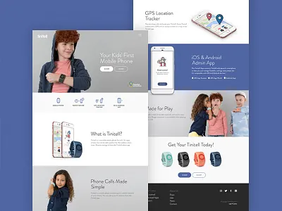 Tinitell webpage illustrations tinitell ui design webdesign webpage