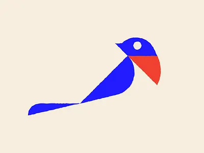 Bluebird animal bird bluebird icon illustration logo mark nature