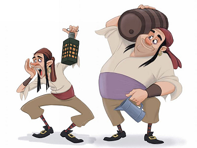 Pirate Characters character design pirate