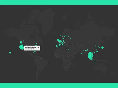 got my burning man ticket! app burning man data dataviz geo gis infographic interface map ui ux visualization