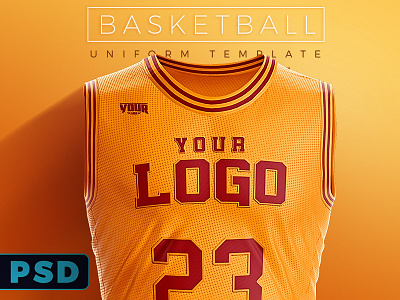 Basketball Uniform PSD Template basketball cavaliers cavs final four lakers mockup nba playoffs psd sports template uniform