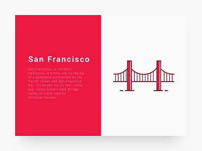 City 2 : San Francisco city cityillustrationseries icon illustration line san francisco sf ui