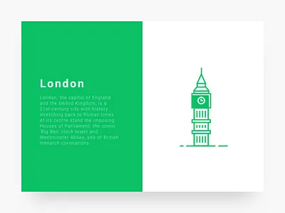 City illustration 3 : London city cityillustrationseries green icon illustration line london ui