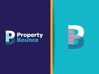 Property Bounce branding colorway identity letterform logo logo mark real estate typography
