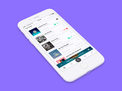 Cymbal 3.0 Dribbble app apple music cymbal ios mobile music music app pandora player soundcloud spotify tab bar