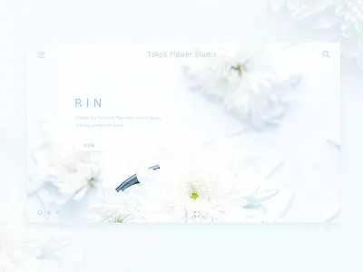Tokyo Flower Studio app clean design flower ios iphone style ui ux web