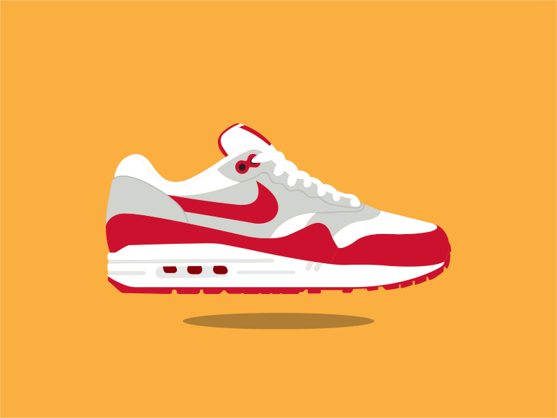 Nike Airmax 1 Ultra 1987 air max 1 ultra airmax airmaxday gif illustration nike running shoe shoes sports vintage