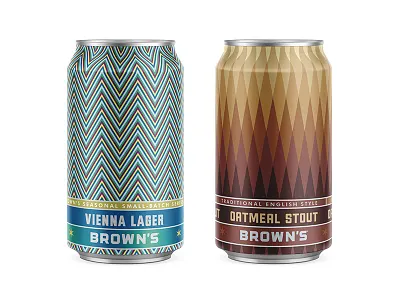 Some new 12 oz. cans for Brown's Brewing albany beer brand colorful craft identity packaging troy typography