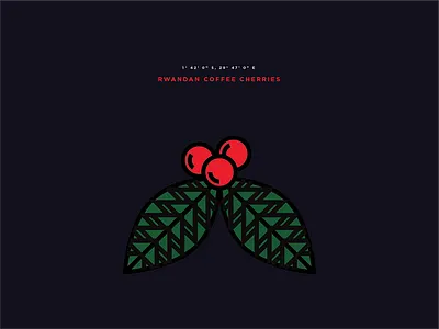 Coffee Cherries coffee coffee design coffee fruit dark geometric gotham illustration pattern typography