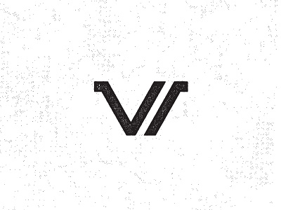 V dropcap grunge hand lettering initial lettering minimal monoline