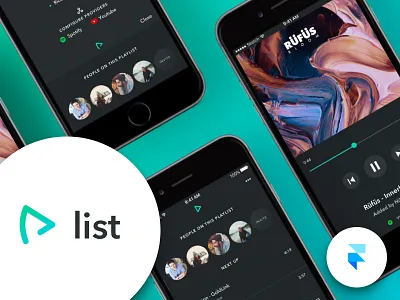 PlayList - App Prototype app app prototype casting chromecast concept ios music sharing social video