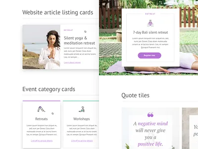Spanda School - UI kit components design kit school spanda ui user interface yoga
