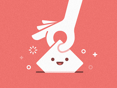 Vote communication graphic hand illustration ticket vote