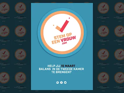 Stem Op Een Vrouw.com elections logo politics poster vote woman women
