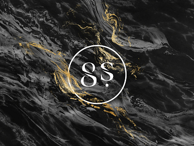 "8S" Wine Branding WIP branding classy dark gold icon logo marble metallic texture type wine