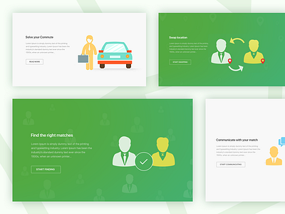 Slides Design colorful green icons illustration photoshop slides typography ui ux website