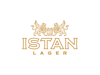 Istan Lager barrel beer brewery copper craft crest lager lion ornate vintage