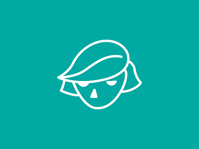 Girl Face 2 art confident design face feminist girl icon line logo strong woman