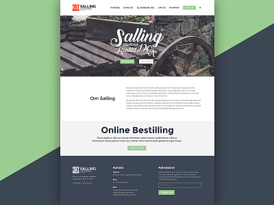 Salling layout plant webdesign website