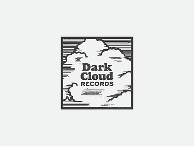 Sad Bastard Music Logo cloud indie logo music record label records sad music square woodcut