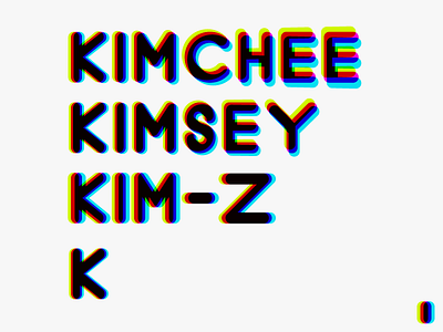 Kimchee 3d atl atlanta cmyk design illustration illustrator line typography